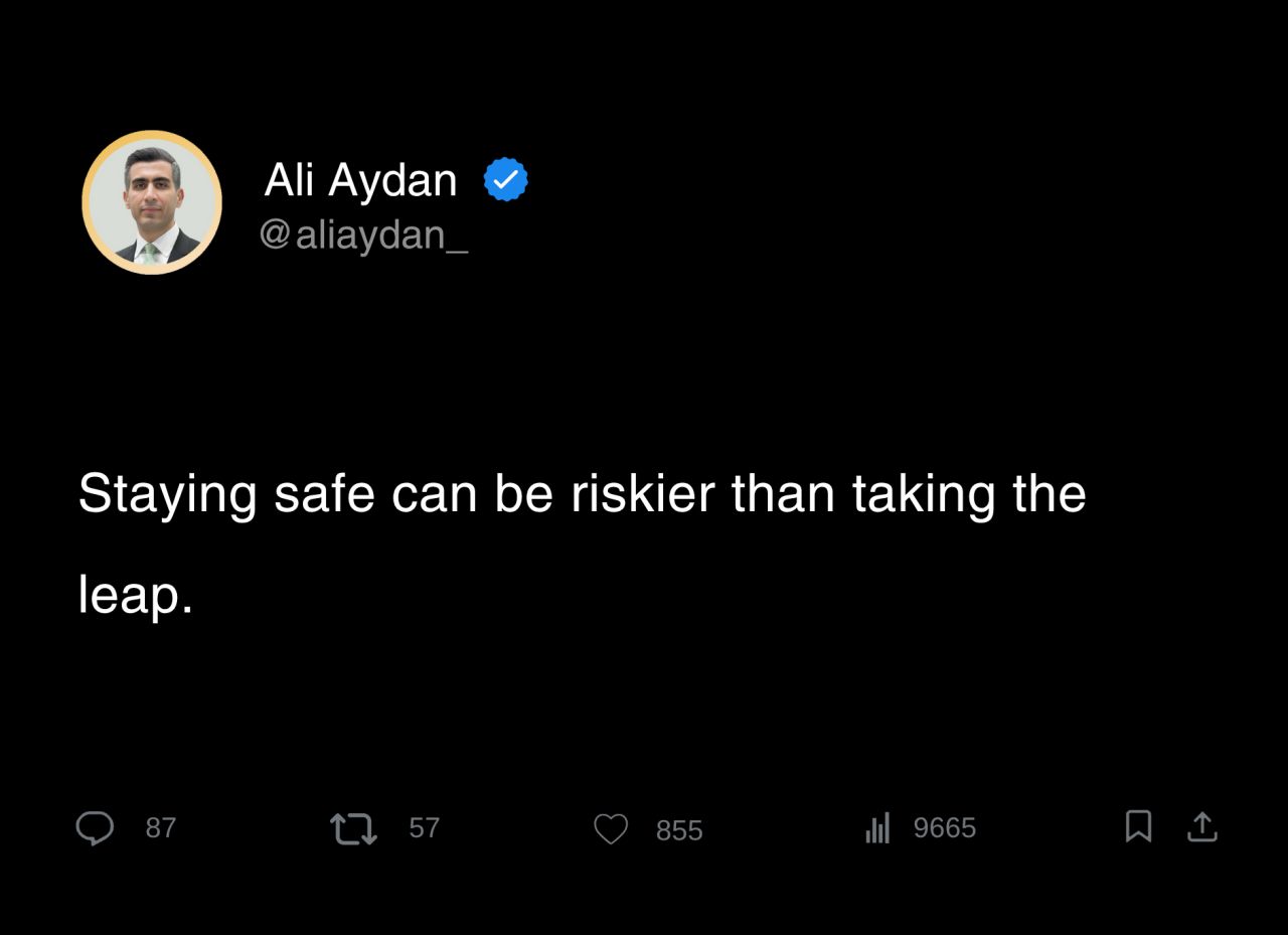 Ali Aydan: Ready for your next big leap?