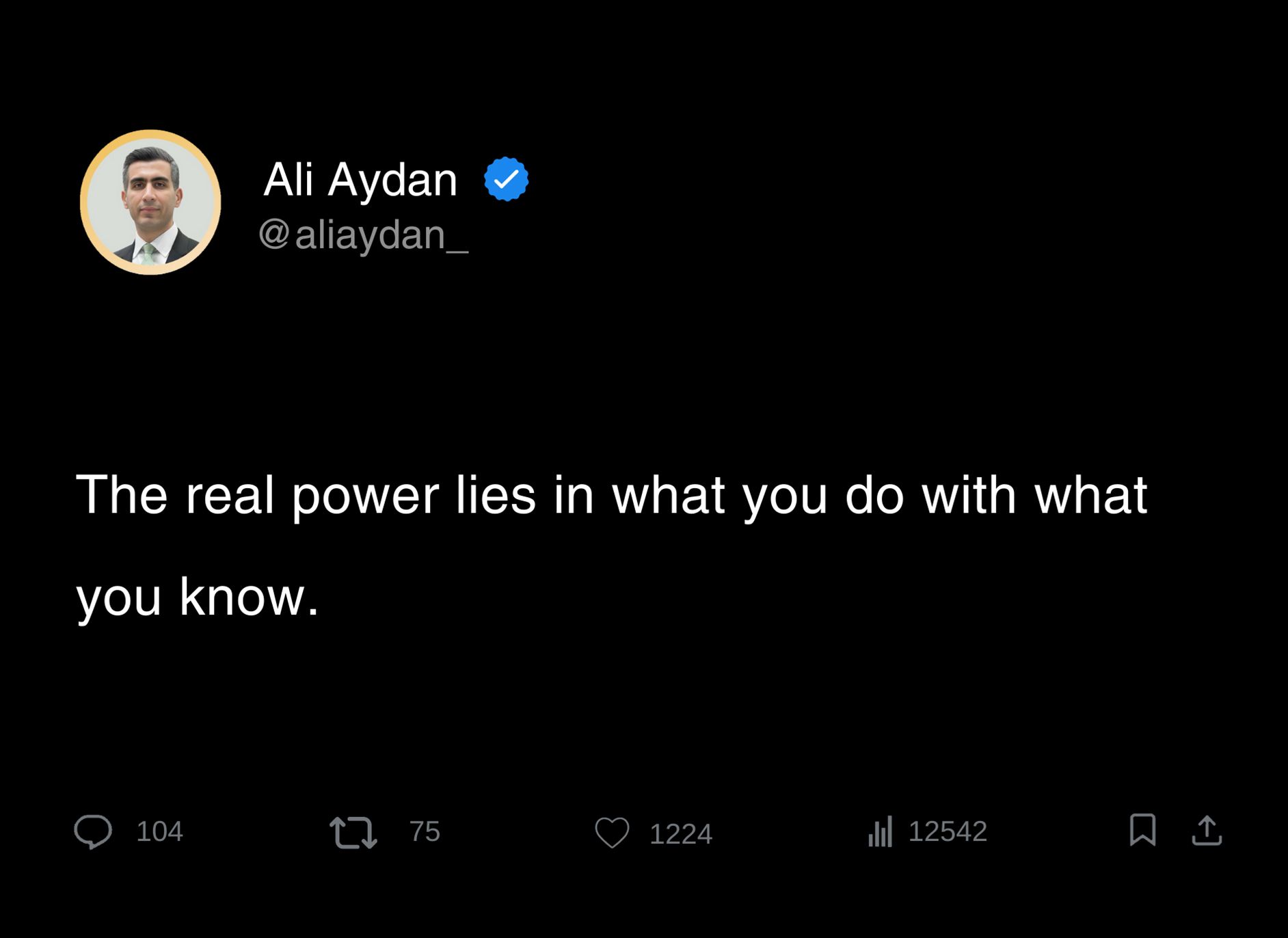 Ali Aydan: Learning a lot but not seeing results?